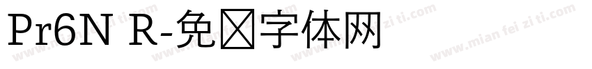 Pr6N R字体转换